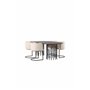Matgrupp Stone med Simrishamn matstolar, 220 × 100 cm