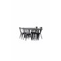 Matgrupp Stone med Tempe matstolar, 220 × 100 cm