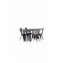 Matgrupp Stone med Tempe matstolar, 220 × 100 cm