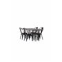 Matgrupp Stone med Tempe matstolar, 220 × 100 cm