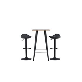 Matgrupp Tempe med Adesto matstolar, 60 × 60 cm