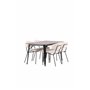 Matgrupp Tempe med Chico matstolar, 140 × 80 cm