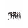 Matgrupp Tempe med Crosett matstolar, 140 × 80 cm