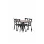Matgrupp Tempe med Crosett matstolar, 140 × 80 cm