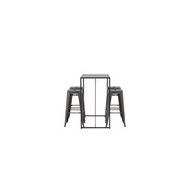 Matgrupp Brea med Tempe matstolar, 120 × 60 cm