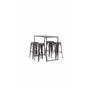 Matgrupp Brea med Tempe matstolar, 120 × 60 cm