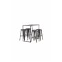 Matgrupp Brea med Tempe matstolar, 120 × 60 cm