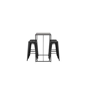 Matgrupp Brea med Tempe matstolar, 120 × 60 cm