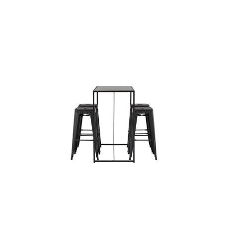 Matgrupp Brea med Tempe matstolar, 120 × 60 cm