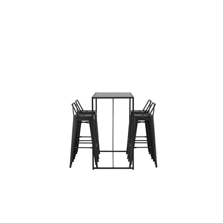 Matgrupp Brea med Tempe matstolar, 120 × 60 cm