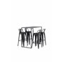 Matgrupp Brea med Tempe matstolar, 120 × 60 cm