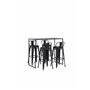 Matgrupp Brea med Tempe matstolar, 120 × 60 cm