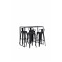 Matgrupp Brea med Tempe matstolar, 120 × 60 cm