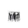 Matgrupp Brea med Tempe matstolar, 120 × 60 cm