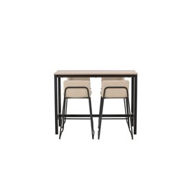 Matgrupp Camden med Bisbee matstolar, 120 × 60 cm