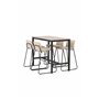Matgrupp Camden med Bisbee matstolar, 120 × 60 cm