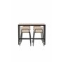 Matgrupp Camden med Bisbee matstolar, 120 × 60 cm