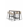 Matgrupp Camden med Bisbee matstolar, 120 × 60 cm