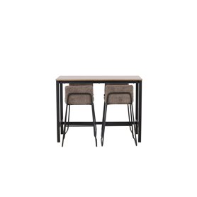 Matgrupp Camden med Bisbee matstolar, 120 × 60 cm