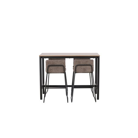 Matgrupp Camden med Bisbee matstolar, 120 × 60 cm