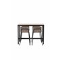 Matgrupp Camden med Bisbee matstolar, 120 × 60 cm