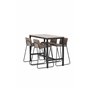 Matgrupp Camden med Bisbee matstolar, 120 × 60 cm