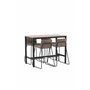 Matgrupp Camden med Bisbee matstolar, 120 × 60 cm