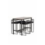 Matgrupp Camden med Opelika matstolar, 120 × 60 cm