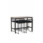 Matgrupp Camden med Opelika matstolar, 120 × 60 cm