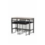 Matgrupp Camden med Opelika matstolar, 120 × 60 cm
