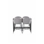 Matgrupp Camden med Velvet matstolar, 120 × 60 cm