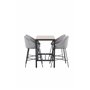Matgrupp Camden med Velvet matstolar, 120 × 60 cm