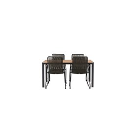 Matgrupp Break med Bois matstolar, 150 × 90 cm
