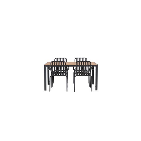 Matgrupp Break med Peking matstolar, 150 × 90 cm