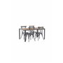 Matgrupp Break med Tablas matstolar, 150 × 90 cm