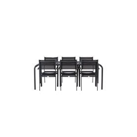 Matgrupp Borneo med Copacabana matstolar, 200 × 100 cm