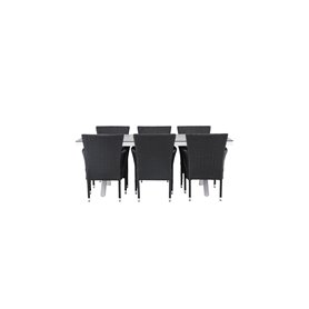 Matgrupp Garcia med Malina matstolar, 200 × 100 cm