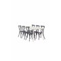 Matgrupp Lina med Tablas matstolar, 200 × 90 cm
