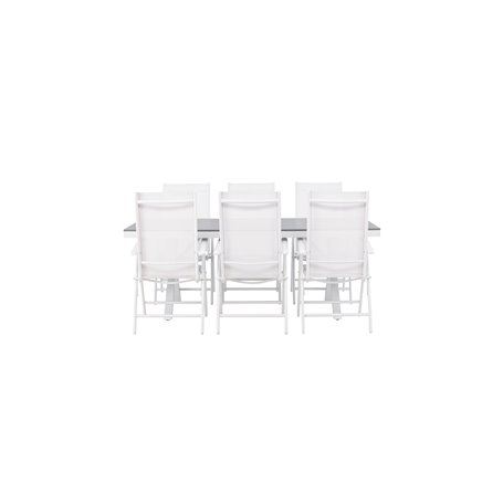 Matgrupp Garcia med Break matstolar, 200 × 100 cm