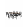 Matgrupp Holmbeck med Peking matstolar, 200 × 90 cm