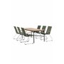 Matgrupp Holmbeck med Bois matstolar, 200 × 90 cm