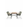 Matgrupp Holmbeck med Bois matstolar, 200 × 90 cm