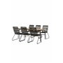 Matgrupp Holmbeck med Bois matstolar, 200 × 90 cm