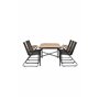 Matgrupp Holmbeck med Bois matstolar, 200 × 90 cm