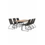 Matgrupp Holmbeck med Bois matstolar, 200 × 90 cm
