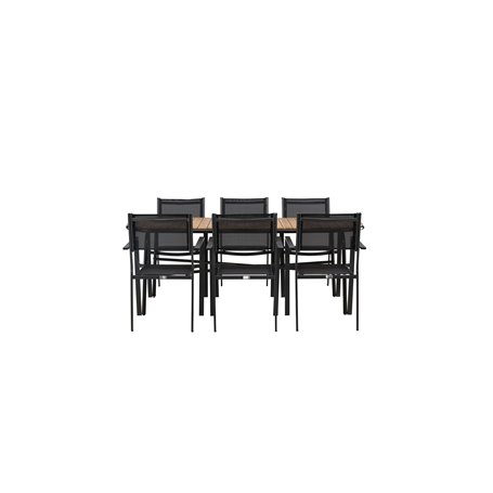 Matgrupp Holmbeck med Copacabana matstolar, 200 × 90 cm