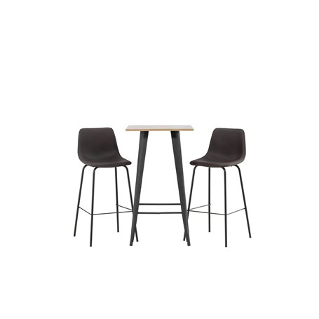 Matgrupp Tempe med Alexi matstolar, 60 × 60 cm