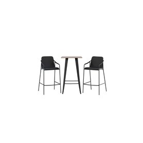 Matgrupp Tempe med Tvist matstolar, 60 × 60 cm