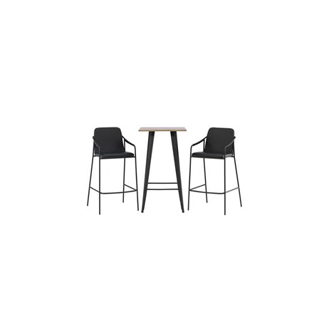 Matgrupp Tempe med Tvist matstolar, 60 × 60 cm