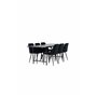 Matgrupp Astrid med Night matstolar, 200 × 90 cm